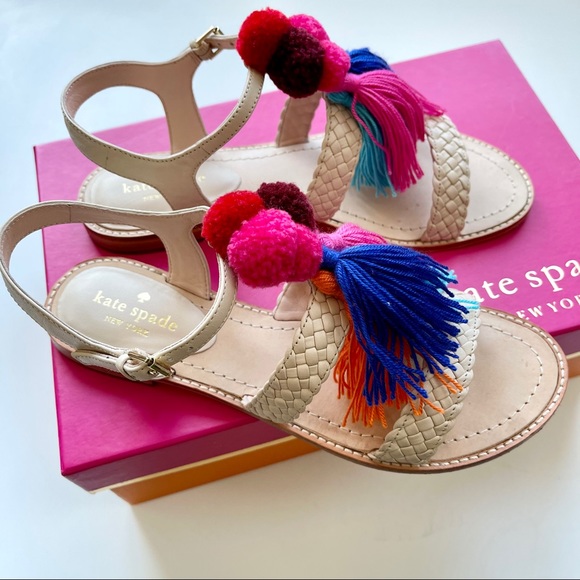 Kate Spade Sunset Sand Woven Sandals - Picture 2 of 4
